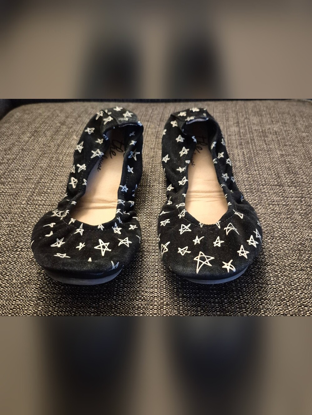 The Storehouse Black With Stars Flats Size 7